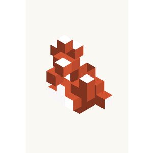 Ilustrace Red boxes, MadKat, 26.7 × 40 cm