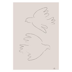 Ilustrace Two Doves, Studio Collection, 26.7 × 40 cm