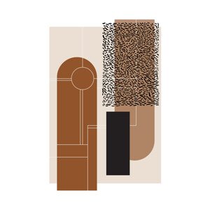 Ilustrace Brown & Beige, Nordic Creators, 30 × 40 cm