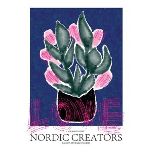 Ilustrace Flowers Love, Nordic Creators, 30 × 40 cm