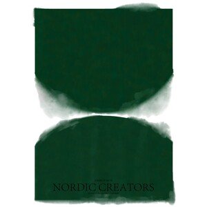 Ilustrace Green Abstract, Nordic Creators, 30 × 40 cm