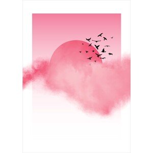 Ilustrace Pink Sunshine, Nordic Creators, 30 × 40 cm