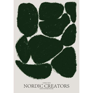 Ilustrace Things fall apart - Green, Nordic Creators, 30 × 40 cm