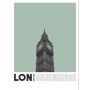 Ilustrace Col London 2, Finlay & Noa, 30 × 40 cm