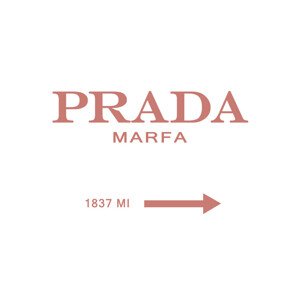 Ilustrace Prada marfa peach, Finlay & Noa, 40 × 30 cm