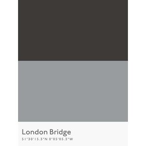 Ilustrace Underground London Bridge, Finlay & Noa, 30 × 40 cm