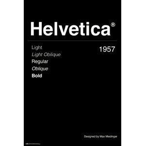 Plakát, Obraz - Helvetica, 61 × 91.5 cm