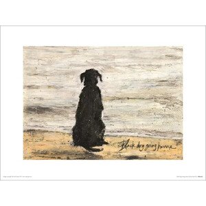 Umělecký tisk Sam Toft - Black Dog Going Home, 40 × 30 cm