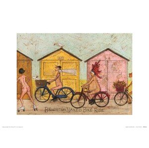 Umělecký tisk Sam Toft - Brighton Naked Bike Ride, 40 × 30 cm