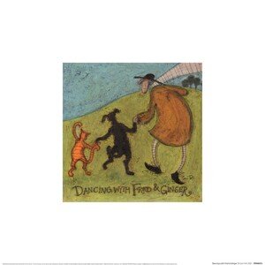 Umělecký tisk Sam Toft - Dancing Witch Fred & Ginger, 30 × 30 cm