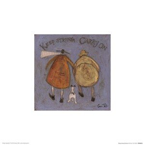 Umělecký tisk Sam Toft - Keep Strong Carry On, 30 × 30 cm
