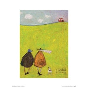 Umělecký tisk Sam Toft - Little Red Caravan on the Hill, 30 × 40 cm