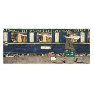 Umělecký tisk Sam Toft - Orient Express Ooh La La, 60 × 30 cm