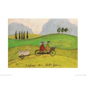 Umělecký tisk Sam Toft - Taking the Ducks Home, 40 × 30 cm