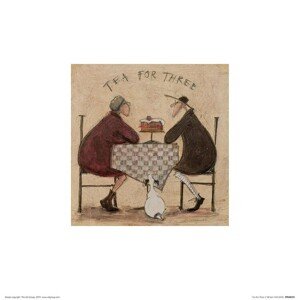 Umělecký tisk Sam Toft - Tea for Three II, 30 × 30 cm