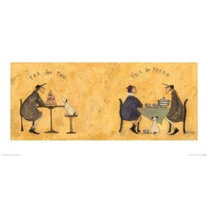 Umělecký tisk Sam Toft - Tea for Two Tea for Three, 60 × 30 cm