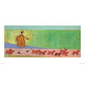 Umělecký tisk Sam Toft - The March of the Sausages, 100 × 50 cm