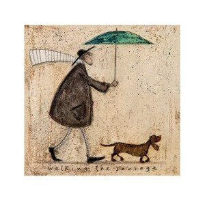 Umělecký tisk Sam Toft - Walking The Sausage, 30 × 30 cm