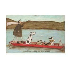 Umělecký tisk Sam Toft - Woofing Along on the River, 40 × 30 cm