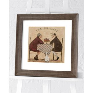 Obraz na zeď - Sam Toft - Tea for Three, 34.3 × 34.3 cm