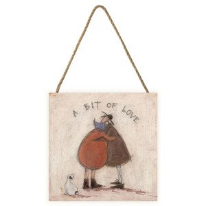 Dřevěný obraz Sam Toft - A Bit of Love, 20 × 20 cm