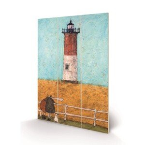 Dřevěný obraz Sam Toft - Feeling the Love at Nauset Light, 20 × 29.5 cm