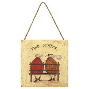 Dřevěný obraz Sam Toft - Two Seater, 20 × 20 cm