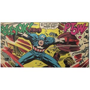 Obraz na plátně Captain America, 2 - 100×50 cm