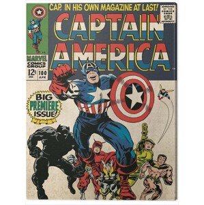 Obraz na plátně Captain America - Premier, 2 - 30×40 cm