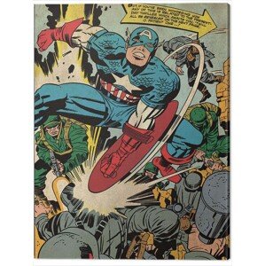 Obraz na plátně Captain America - Soldiers, 2 - 60×80 cm
