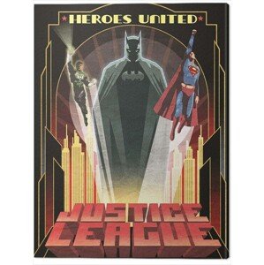 Obraz na plátně DC Comics - Heroes United, 2 - 60×80 cm