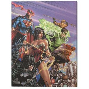 Obraz na plátně DC Justice League - Ready For Action, 2 - 60×80 cm
