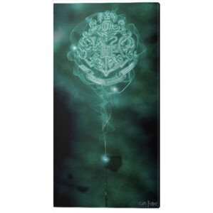 Obraz na plátně Harry Potter - Hogwarts Crest Patronus, 2 - 50×100 cm