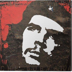 Obraz na plátně Che Guevara - Wall, 2 - 40×40 cm