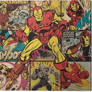 Obraz na plátně Iron Man - Squares, 2 - 40×40 cm