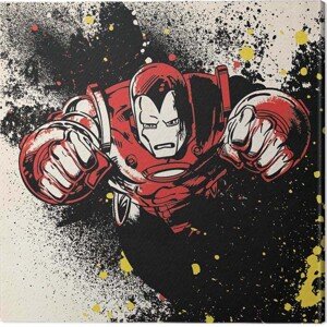 Obraz na plátně Iron-Man - Splatter, 2 - 40×40 cm
