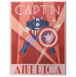 Obraz na plátně Marvel - Captain America, 2 - 60×80 cm