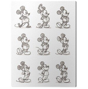 Obraz na plátně Mickey Mouse - Multi, 2 - 30×40 cm