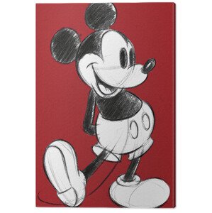 Obraz na plátně Mickey Mouse - Retro Red, 2 - 60×80 cm
