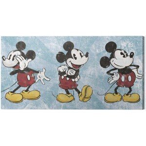 Obraz na plátně Mickey Mouse - Squeaky Chic Triptych, 2 - 100×50 cm