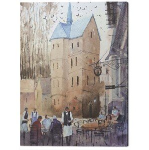 Obraz na plátně Rajan Dey - Ribe Cathedral, Denmark, 2 - 40×50 cm