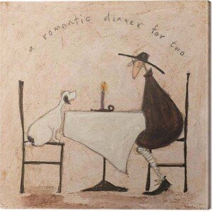 Obraz na plátně Sam Toft - A Romantic Dinner For Two, 2 - 40×40 cm