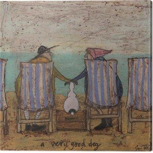 Obraz na plátně Sam Toft - A Very Good Dog II, 2 - 40×40 cm