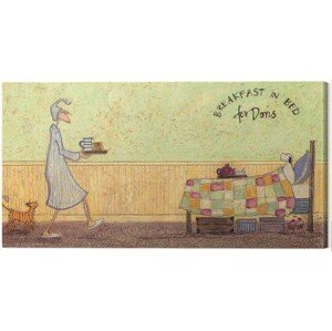 Obraz na plátně Sam Toft - Breakfast in Bed For Doris, 2 - 60×30 cm