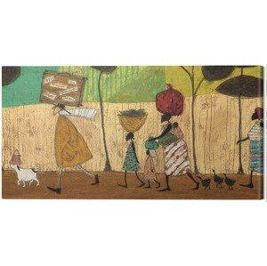 Obraz na plátně Sam Toft - Doris Helps Out on the Trip to Mzuzu, 2 - 100×50 cm
