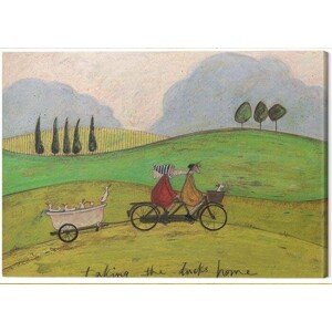Obraz na plátně Sam Toft - Taking the Ducks Home, 2 - 80×60 cm