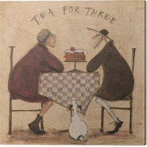 Obraz na plátně Sam Toft - Tea For Three, 2 - 40×40 cm