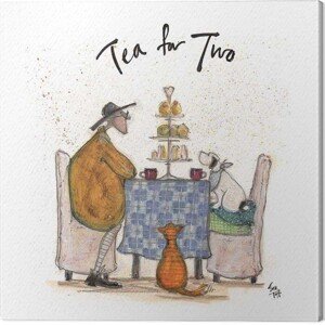 Obraz na plátně Sam Toft - Tea for Two - Colour, 2 - 30×30 cm