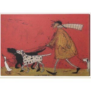 Obraz na plátně Sam Toft - Walkies, 2 cm - 40×50 cm