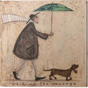 Obraz na plátně Sam Toft - Walking the Sausage, 2 - 40×40 cm